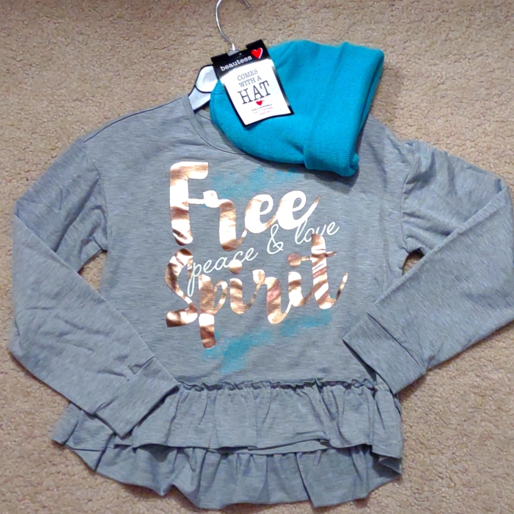 BEAUTEES LS Shirt & Hat